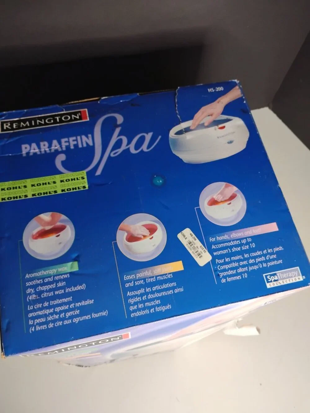 Remington Paraffin Wax Heat Treatment System HS-220 Spa Therapy